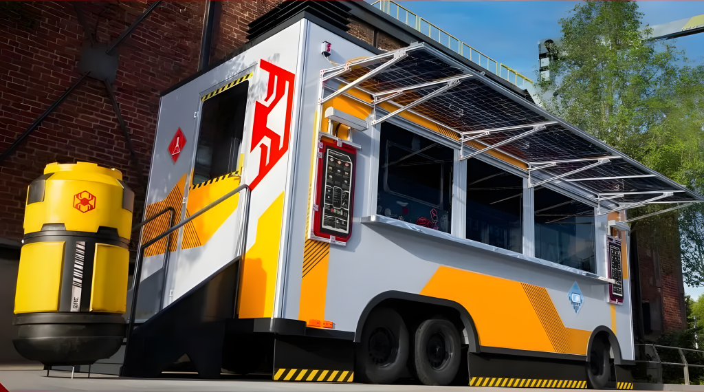 アドベンチャー・ワールドのグルメ、WEB Food Truckの外観
